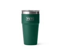 Rambler 20oz Stackable Cup in Black Forest Green