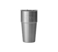 YETI Rambler Cup, Vacuum Insulated Stainless Steel Stackable Cup with Magslider Lid, Stainless Steel, 20 oz (591 ml)