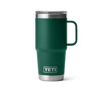 YETI Rambler, Stainless Steel Vacuum Insulated Travel Mug with Stronghold Lid, Black Forest Green, 20 oz (591 ml)