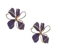 Rambling Rose Flower Earrings for Women Elegant Bohemian Vintage Retro Multi Colored Big Statement Floral Earrings Jewelry, Zinc, No Gemstone