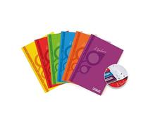 RAMBLOC Protect Notebook A4 Squared 5 mm - 64 Pages Paper 80 g/m² FSC - Pre-Drilled & Reinforced - 6 Assorted Colours