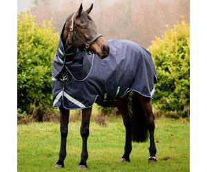 Rambo Duo Force 100g Turnout Rug with 2 Liners Bundle - Navy/White
