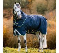 Rambo Duo Force 2.0 100g Turnout Rug with 2 Eco Liners Bundle - Navy