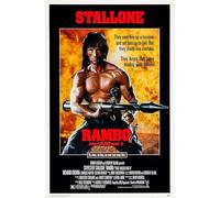 Rambo First Blood Part II 1985 0 RED142 A4 Poster on Photo Paper - Borderless Movie Art Cult Film Images Classic Iconic 70s 80s 90s Vintage Retro Home Wall Decor Pictures Printing Modern Artwork Aest