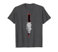 Rambo First Blood They Drew First Blood Not Me T-Shirt, Men, Dark Heather Grey, Large