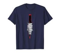 Rambo First Blood They Drew First Blood Not Me T-Shirt, Men, Navy Blue, 3X-Large