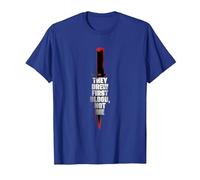 Rambo First Blood They Drew First Blood Not Me T-Shirt, Men, Royal Blue, Large