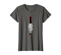 Rambo First Blood They Drew First Blood Not Me T-Shirt, Women, Asphalt Grey, 3X-Large