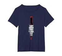 Rambo First Blood They Drew First Blood Not Me T-Shirt, Women's Plus, Navy Blue, 3X