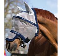 Horseware Rambo Plus Fly Mask - Azure Blue/Electric Blue