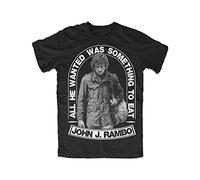 Rambo Men T Shirt Balboa Boxing Rocky Stallone Sylvester Survive Prepper Black