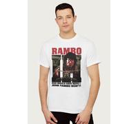 Rambo Men's III God Would Have Mercy John Wont T-Shirt in White | Size: 2XL Rambo White 2XL
