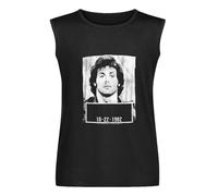 Rambo Police Mugshot Bc Canada Vest Tank T-Shirt Cotton Men Black Sleeveless Tee XL
