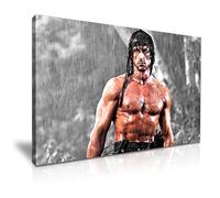 Rambo Sylvester Stallone Poster Canvas Wall Art Picture Print Decoration (31cm X 20cm)