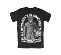 Rambo T-Shirt Balboa Boxing Rocky Stallone Sylvester Survive Prepper Black