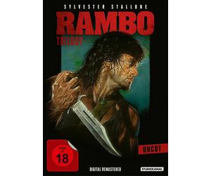 RAMBO TRILOGY 1 2 & 3 remastered & uncut- DVD - PAL Region 2 - New