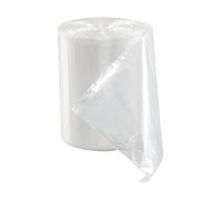Ramddy 10 Litre Clear Bin Bags, 100 Bags/1 Roll, Transparent Bags for Bedroom Wastepaper Baskets