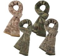 Ramede 4 Pcs Military Sniper Veil 72.83 x 35.43 Inches Desert Mesh Woodland Camo Scarf Shemagh Tactical Scarf Men Sniper Gear for Outdoor Wargame Camouflage Head Neck, 4 Designs, Classic Colors, One