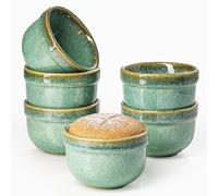 Ramekins 6 Oz, Ceramic Creme Brulee Souffle Dishes Oven Safe, Pudding Custard Cups Ramekin For Baking, Small Dipping Sauce Bowls, Set of 6