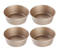 Ramekins for Air Fryer Egg Mould Egg Rings For Frying Baking Tools 4Pcs Air Fryer Egg Mould 4.5'' Air Fryer Egg Poacher Non Stick Cake Pan Muffin Tin Baking Moulds for Fried Egg Muffin Sandwiches