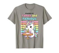 Ramen and Rainbows Unicorn Lover Kawaii Foodie T-Shirt