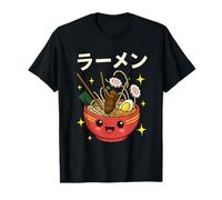 Ramen Bowl Noodles Japanese Kawaii Anime Manga Otaku Neko T-Shirt