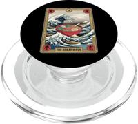 Ramen Bowl Surfing Tarot Card The Great Wave Off Kanagawa PopSockets PopGrip for MagSafe