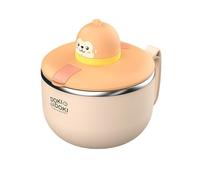 Ramen Bowl with Lid, Large 1200 ml Instant Noodle Bowl with Timer, Instant Pasta Bowl with Handles, Portable 304 Stainless Steel Pasta Bowl for Pasta, Bento, Fruit, Lunch, Salads