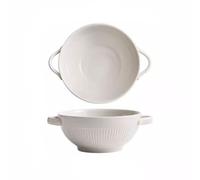 Ramen Bowls Fruit Bowl Retro Ceramic Double-Eared Bowl Household Instant Noodle Soup Bowl Fruit Bowl Salad Bowl Single Large Bowl Soup Basin Salad Bowl Dinner Plates(C-1500ml)