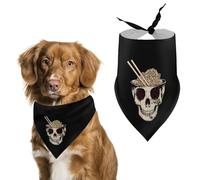 Ramen Brain Dog Bandana Pet Scarf for Small Medium Large Dogs Triangle Bibs Photo Prop Gift