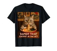 Ramen Cat - American Shorthair Cat - Ramen Thief - Grunge Value Graphic T-Shirt