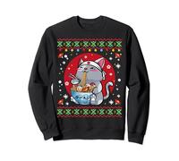 Ramen Cat Neko Anime Japanese Ugly Christmas Sweater Gift Sweatshirt