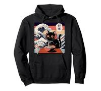 Ramen Cat Tshirt Gamer Kawaii Funny Retro Japanese Gaming Pullover Hoodie