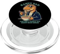 Ramen Dad Just Like Cool Dinosaur Graphic Funny Ramen Noodle PopSockets PopGrip for MagSafe