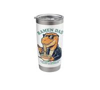 Ramen Dad Just Like Cool Dinosaur Graphic Funny Ramen Noodle Stainless Steel Insulated Tumbler