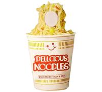 Ramen Fast Food Costume, Instant Noodles Costume with Face Opening Cup Noodles Dress Up Funny Food Suit for Adult Men Women