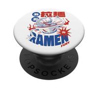 Ramen Fury Monster Noodle Bowl Japanese Pop Art Anime Comic PopSockets Adhesive PopGrip