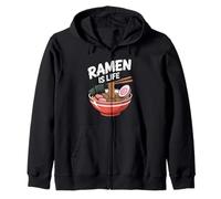 Ramen Is Life Funny Japanese Food Lover Design Zip Hoodie