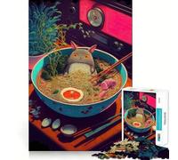 Ramen Japan Food 1000 Piece Jigsaw Puzzles for Teenagers Boost Memory Gentle Relax Premium Cut Bday Surprise (50x75cm)