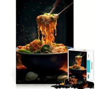 Ramen Japan Food 1000 Piece Jigsaw Puzzles for Teenagers Boost Memory Gentle Relax Premium Cut Bday Surprise (38x26cm)