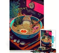 Ramen Japan Food 1000 Pieces Jigsaws Adults Puzzles Gifts Mind Challenge Toy Easy Leisure Precise Cut (38x26cm)