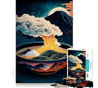 Ramen Japan Food Jigsaw Puzzles for Adults1000 Piece Brain Teaser Home Leisure Image Assembly Birthday Gift (38x26cm)