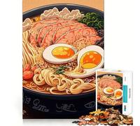 Ramen Japan Food Jigsaw Puzzles for Adults1000 Piece Mind Skill Group Joy Quality Edge Art Collection Piece (50x75cm)