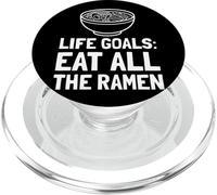 Ramen Lover Funny Quote Life Goals Noodle Design PopSockets PopGrip for MagSafe