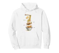 Ramen Lover Ingredients Exploded Bowl Food Art Pullover Hoodie