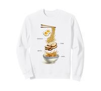 Ramen Lover Ingredients Exploded Bowl Food Art Sweatshirt