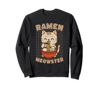 Ramen Meowster Cute Cat Eating Noodles Kawaii Sweatshirt
