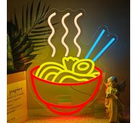 Ramen Neon Sign, Noodle Led Neon Lights for Wall Decor Japanese Anime Neon Signs for Restaurant Ramen Shop Store Kitchen Home Dinning Room USB Powered(14.2"*11.6")
