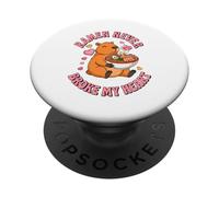 Ramen Never Broke My Heart Cute Capybara Love PopSockets Adhesive PopGrip