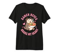 Ramen Never Broke My Heart Cute Possum Noodles Premium T-Shirt